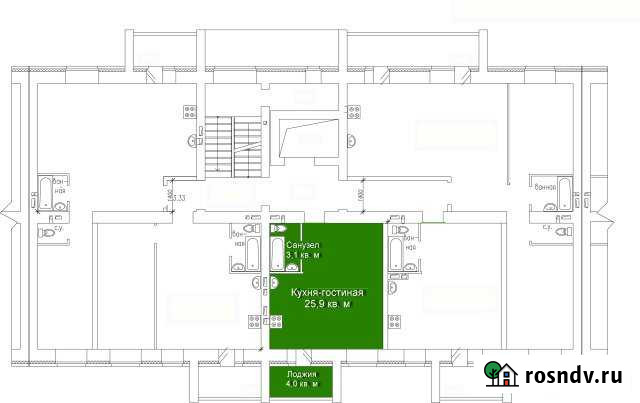 1-комнатная квартира, 30 м², 4/9 эт. на продажу в Кургане Курган - изображение 1
