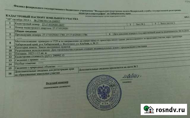 Участок ИЖС 1023 сот. на продажу в Восточном Восточное - изображение 1