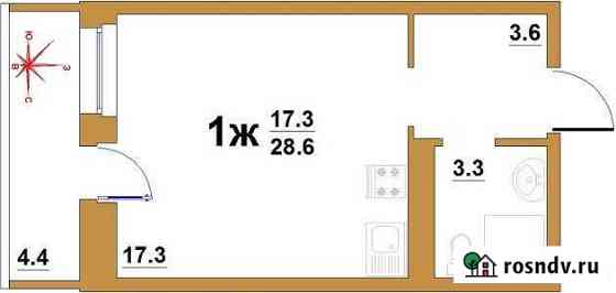1-комнатная квартира, 29 м², 11/12 эт. на продажу в Верхней Пышме Верхняя Пышма