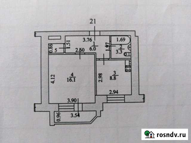 1-комнатная квартира, 37 м², 4/9 эт. на продажу в Новой Усмани Новая Усмань - изображение 1
