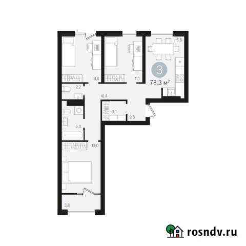 3-комнатная квартира, 78 м², 4/8 эт. на продажу в Сургуте Сургут