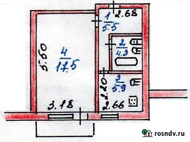 1-комнатная квартира, 33 м², 4/5 эт. на продажу в Валдае Валдай - изображение 1
