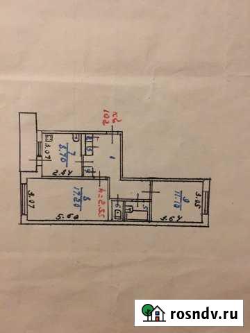 2-комнатная квартира, 53 м², 4/5 эт. на продажу на Острове Остров - изображение 1