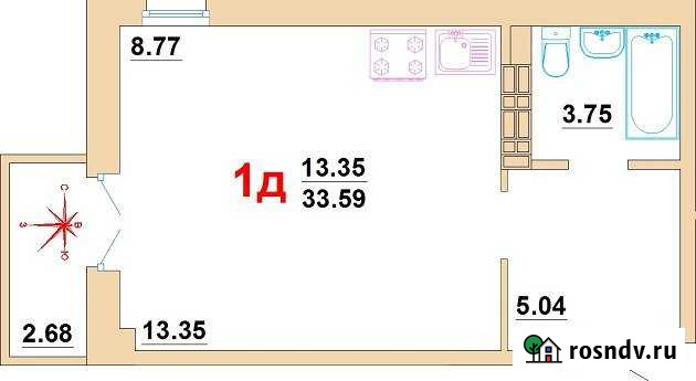 1-комнатная квартира, 33 м², 5/16 эт. на продажу в Березовском Свердловской области Березовский - изображение 1