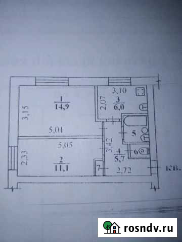2-комнатная квартира, 42 м², 1/2 эт. на продажу в Александрове Александров - изображение 1