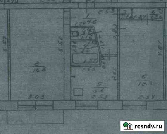 2-комнатная квартира, 44 м², 2/5 эт. в аренду на длительный срок в Коряжме Коряжма