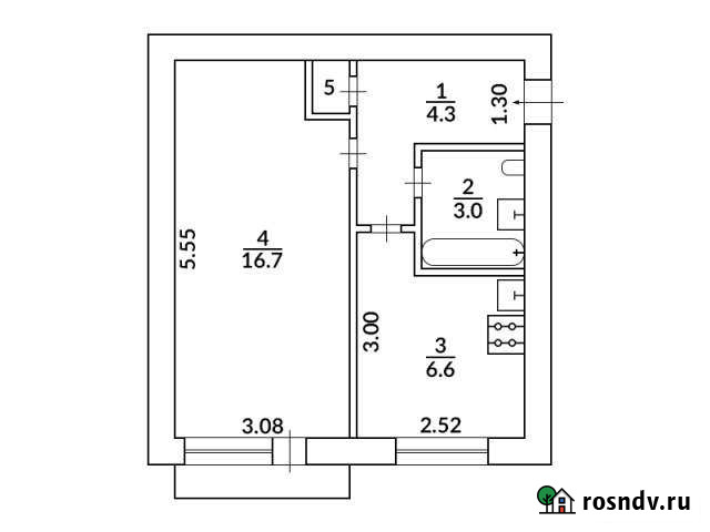 1-комнатная квартира, 30 м², 2/5 эт. на продажу в Осташкове Осташков - изображение 1