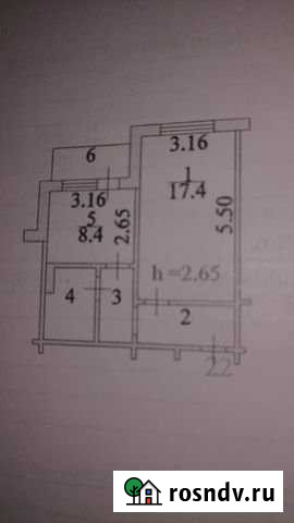 1-комнатная квартира, 37 м², 5/9 эт. на продажу в Железногорске Курской области Железногорск - изображение 1