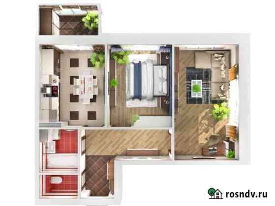 2-комнатная квартира, 54 м², 6/16 эт. на продажу в Барнауле Барнаул