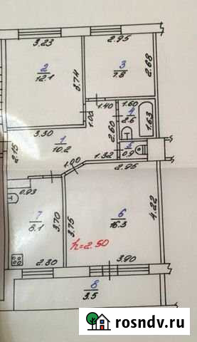 3-комнатная квартира, 54 м², 5/5 эт. на продажу в Красном Сулине Красный Сулин - изображение 1