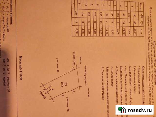 Участок ИЖС 9 сот. на продажу в Голицыно Голицыно - изображение 1