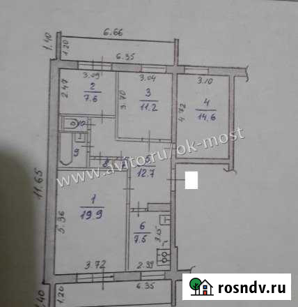 4-комнатная квартира, 86 м², 1/2 эт. на продажу в Тоншалово Тоншалово - изображение 1