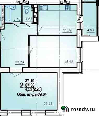 2-комнатная квартира, 68 м², 3/12 эт. на продажу в Пензе Пенза