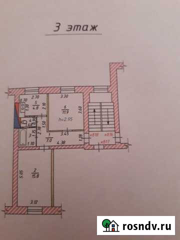 2-комнатная квартира, 43 м², 3/3 эт. на продажу в Черногорске Черногорск - изображение 1
