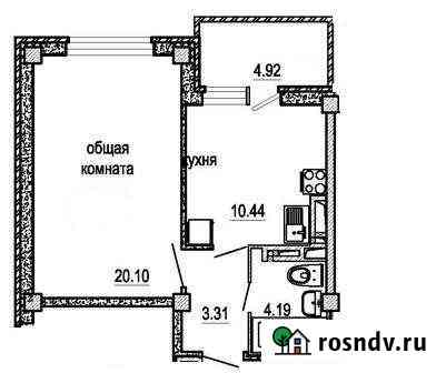 1-комнатная квартира, 43 м², 10/13 эт. на продажу в Батайске Батайск