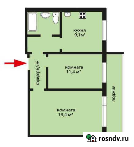 2-комнатная квартира, 50 м², 8/10 эт. на продажу в Сысерти Сысерть - изображение 1