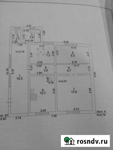 Дом 76.5 м² на участке 3.2 сот. на продажу в Поворино Поворино - изображение 1