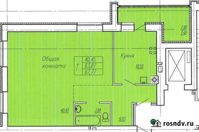 2-комнатная квартира, 68 м², 5/9 эт. на продажу в Иваново Иваново - изображение 1