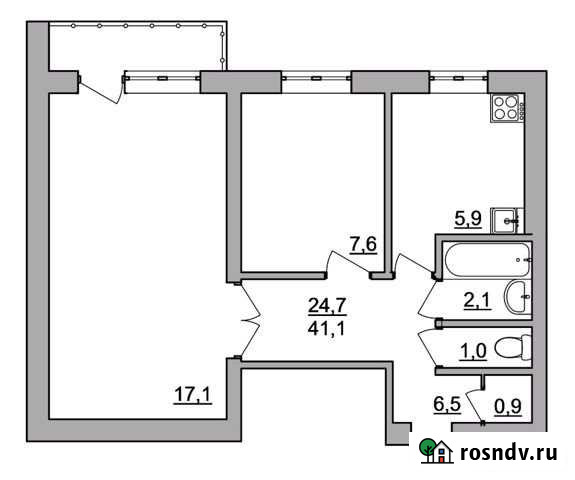 2-комнатная квартира, 41 м², 3/5 эт. на продажу в Павлово Нижегородской области Павлово - изображение 1