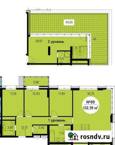 4-комнатная квартира, 132 м², 10/11 эт. на продажу в Обнинске Обнинск - изображение 1