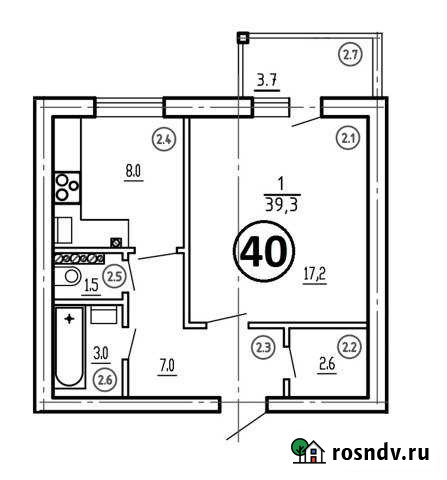 1-комнатная квартира, 39 м², 3/3 эт. на продажу в Миасском Миасское - изображение 1