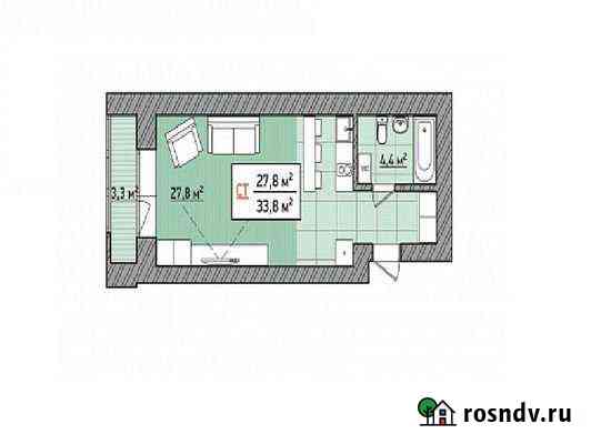 Квартира-студия, 33 м², 5/17 эт. на продажу в Тюмени Тюмень