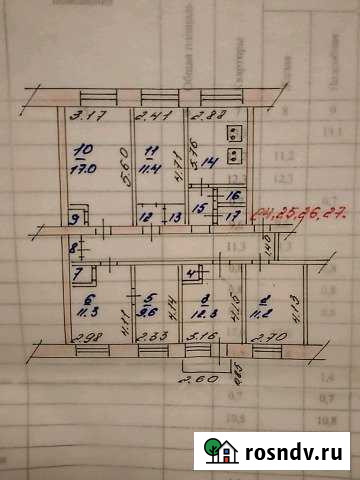 Комната 11 м² в 5-ком. кв., 3/3 эт. на продажу в Иваново Иваново - изображение 1