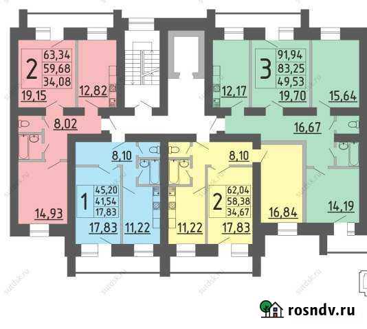 2-комнатная квартира, 63 м², 1/10 эт. на продажу в Северске Северск - изображение 1